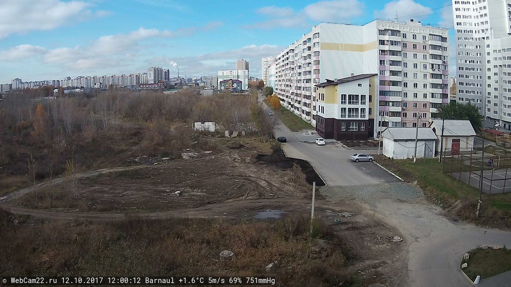 Кадр с камеры 12 октября 2017 года