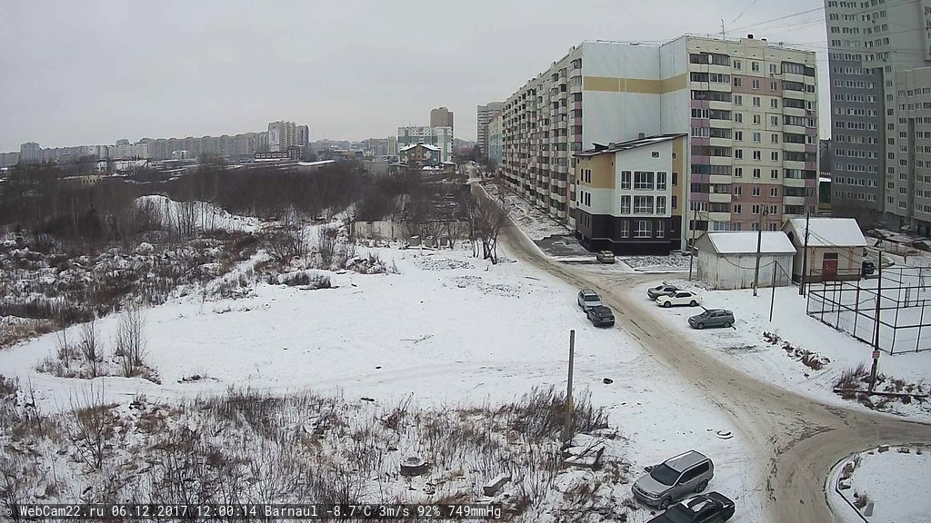 Кадр с камеры 6 декабря 2017 года