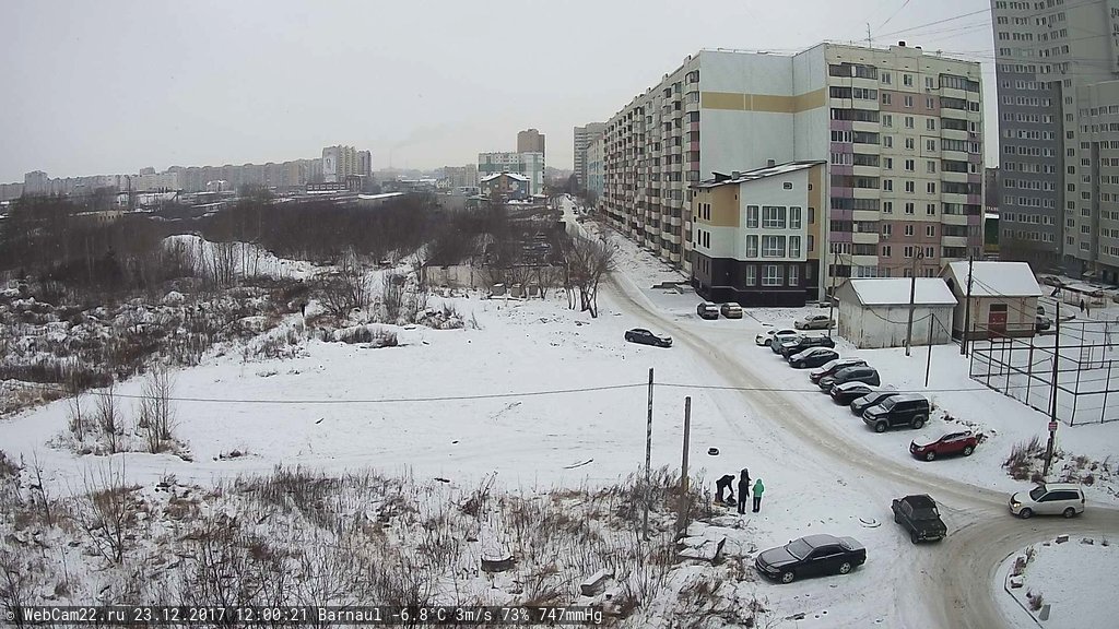 Кадр с камеры 23 декабря 2017 года