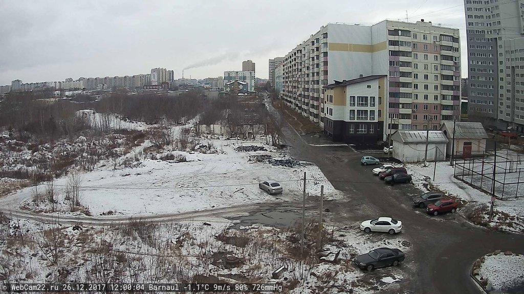 Кадр с камеры 26 декабря 2017 года