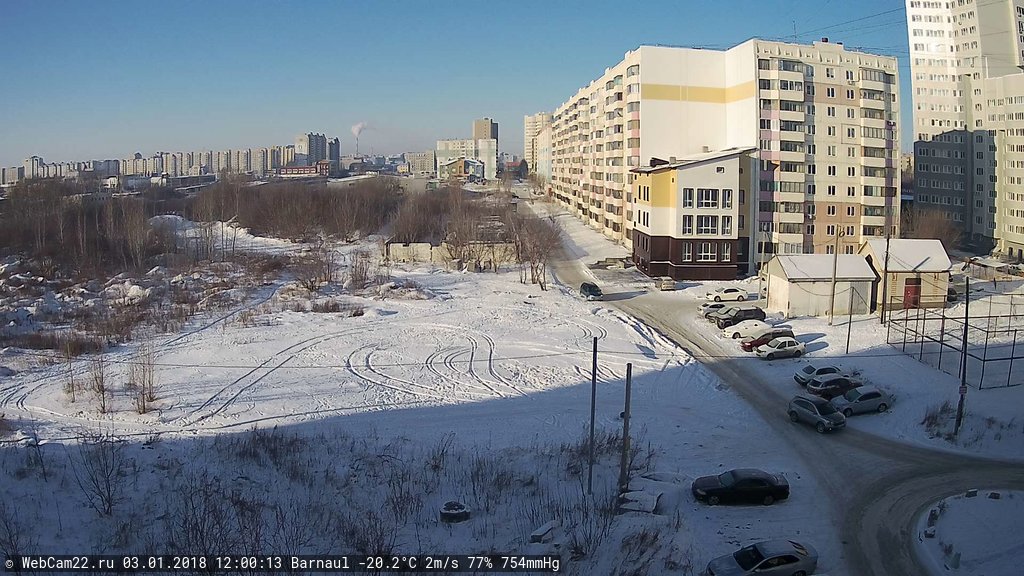 Кадр с камеры 3 января 2018 года