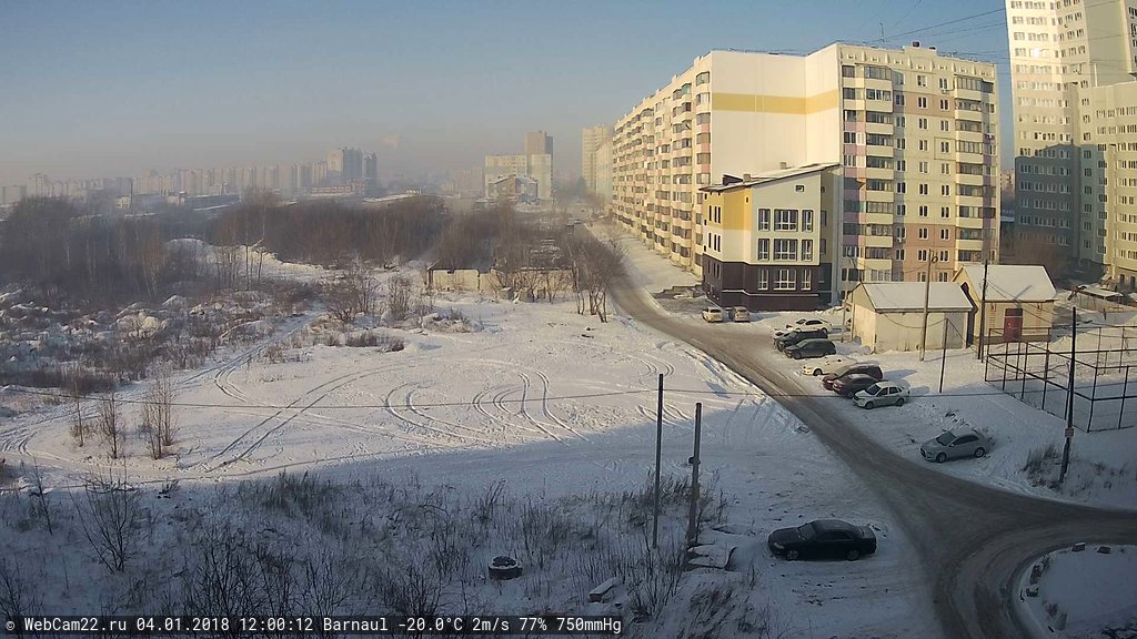 Кадр с камеры 4 января 2018 года