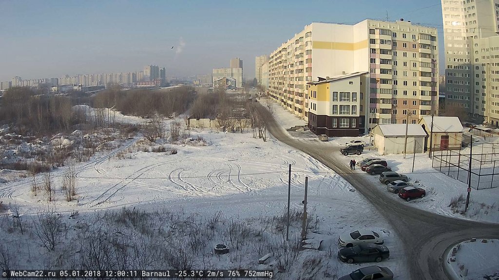 Кадр с камеры 5 января 2018 года