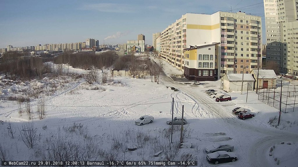 Кадр с камеры 29 января 2018 года