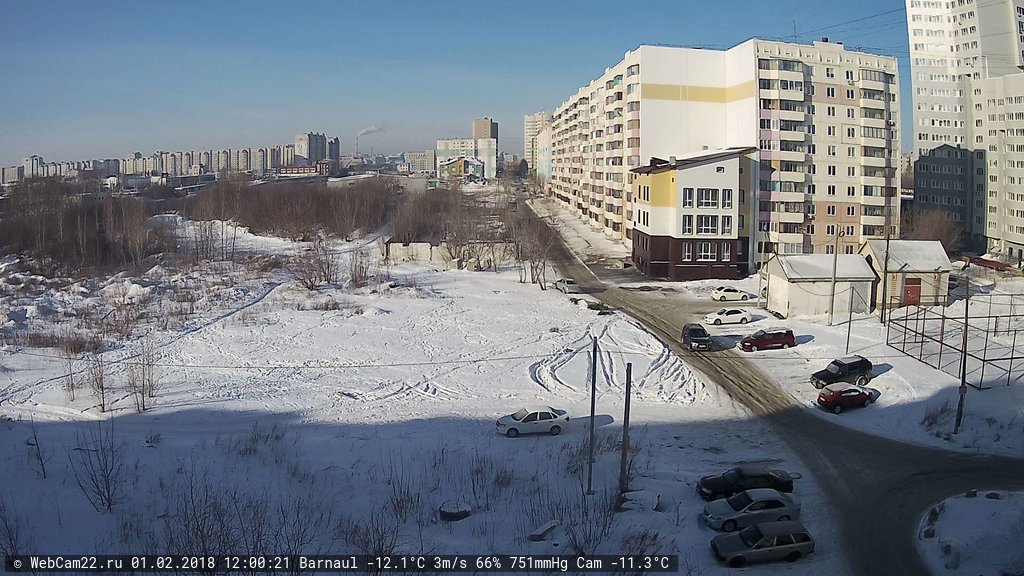 Кадр с камеры 1 февраля 2018 года