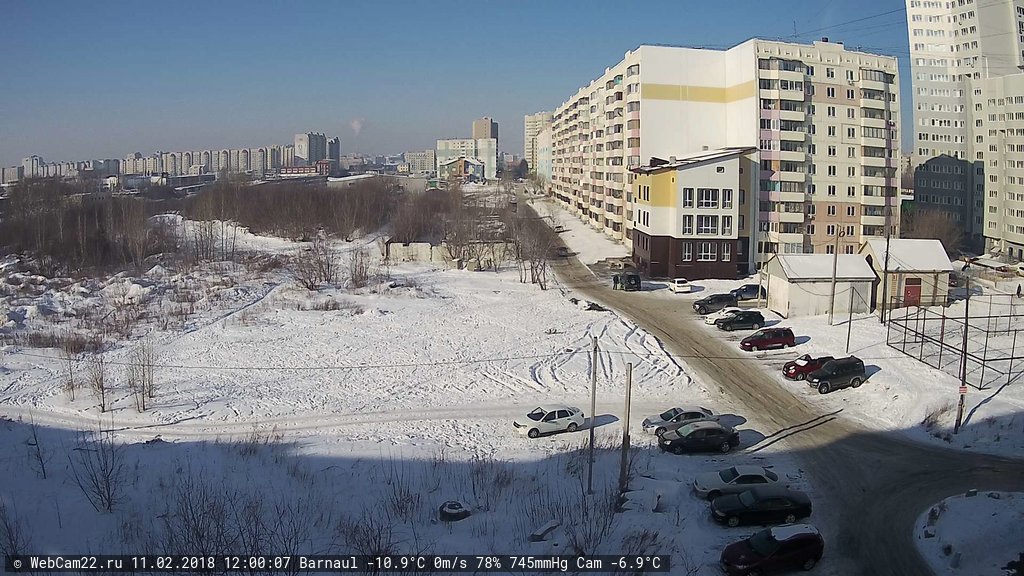 Кадр с камеры 11 февраля 2018 года