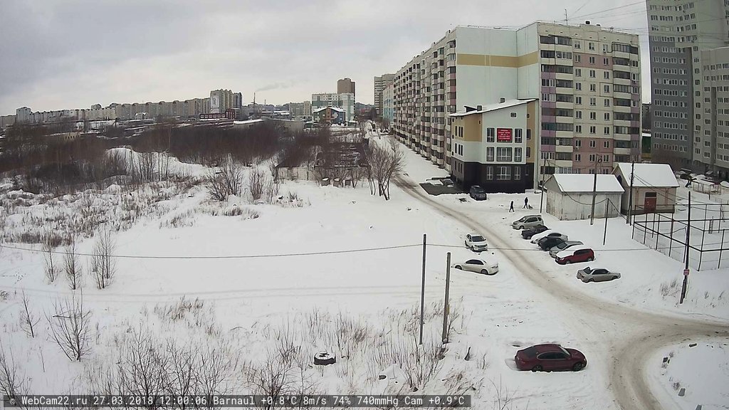 Кадр с камеры 27 марта 2018 года