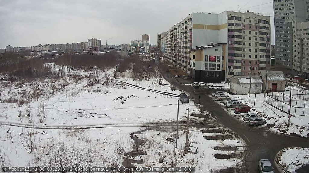 Кадр с камеры 30 марта 2018 года
