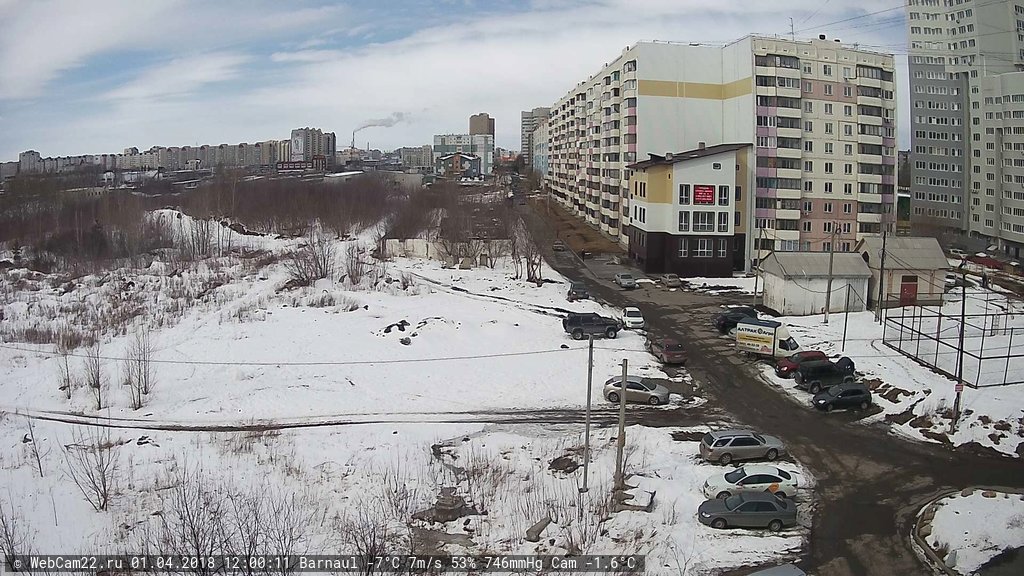 Кадр с камеры 1 апреля 2018 года