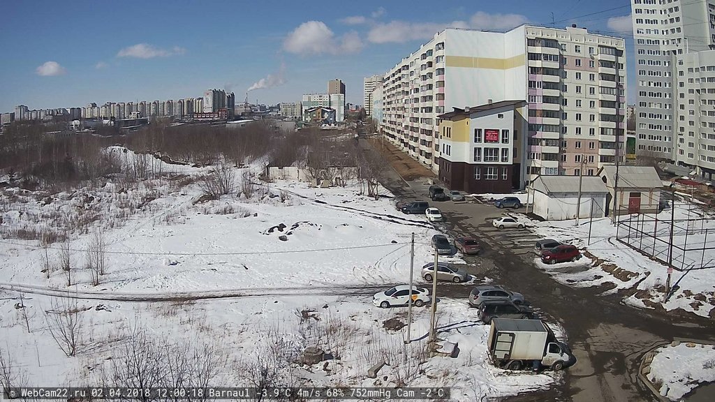 Кадр с камеры 2 апреля 2018 года