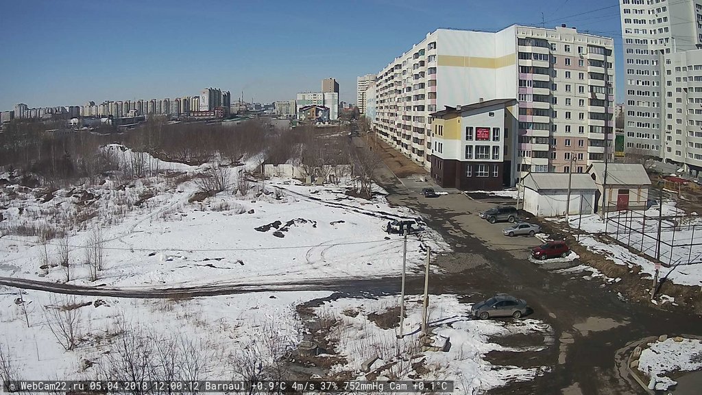 Кадр с камеры 5 апреля 2018 года