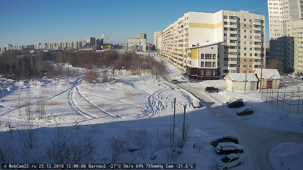 Кадр с камеры 25 декабря 2018 года