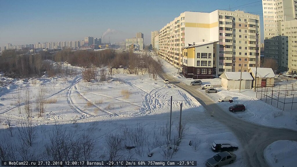 Кадр с камеры 27 декабря 2018 года