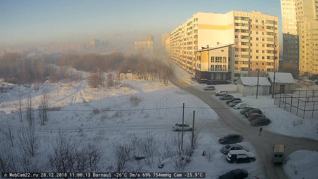 Кадр с камеры 28 декабря 2018 года