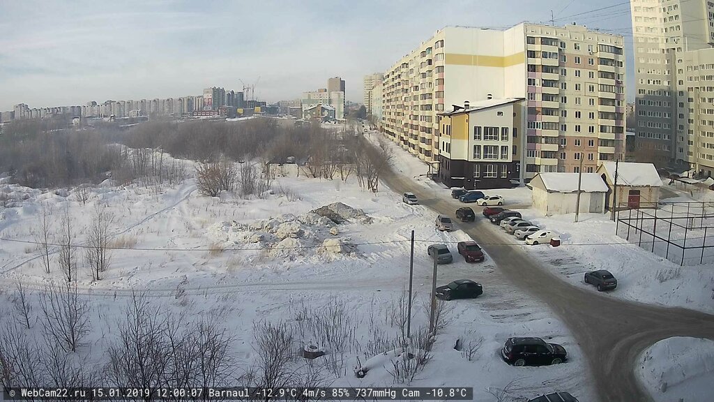 Кадр с камеры 15 января 2019 года