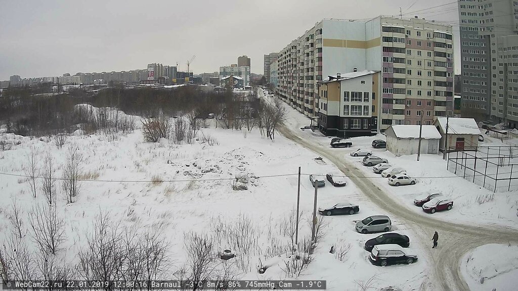 Кадр с камеры 22 января 2019 года
