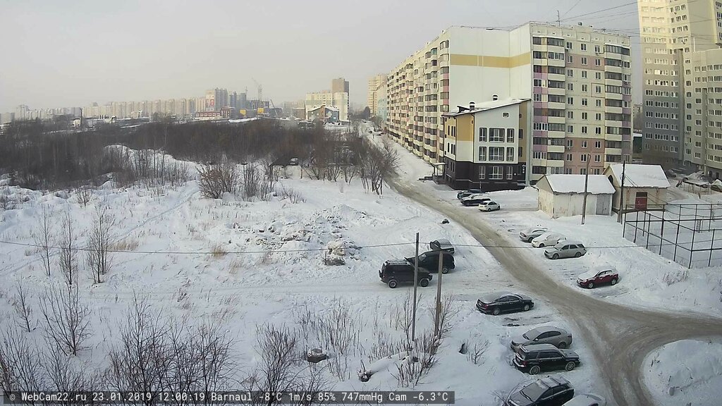 Кадр с камеры 23 января 2019 года