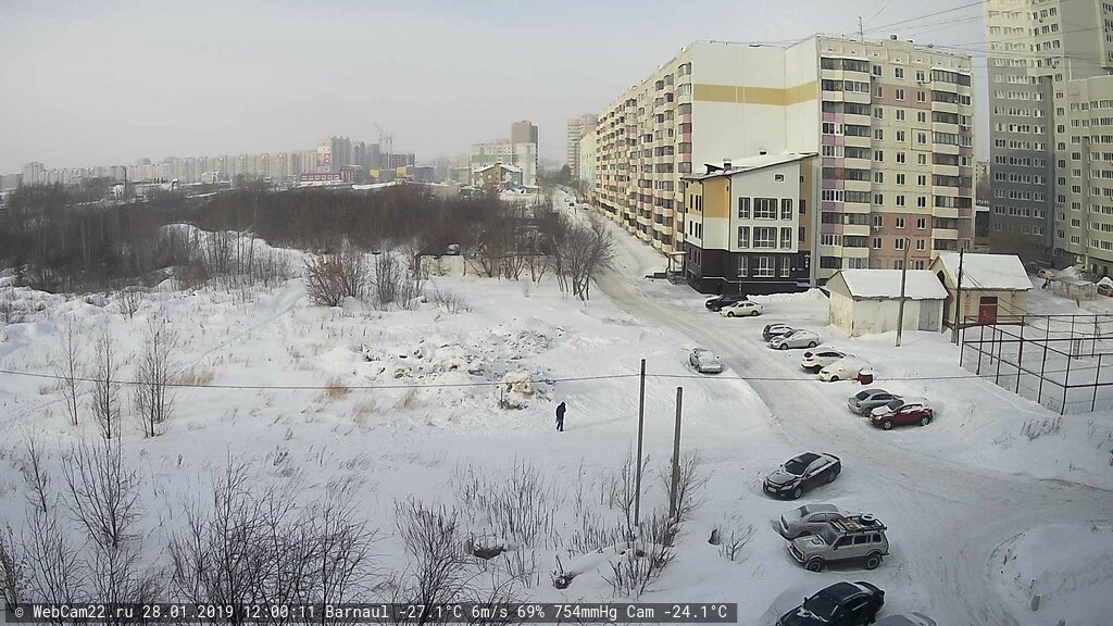 Кадр с камеры 28 января 2019 года