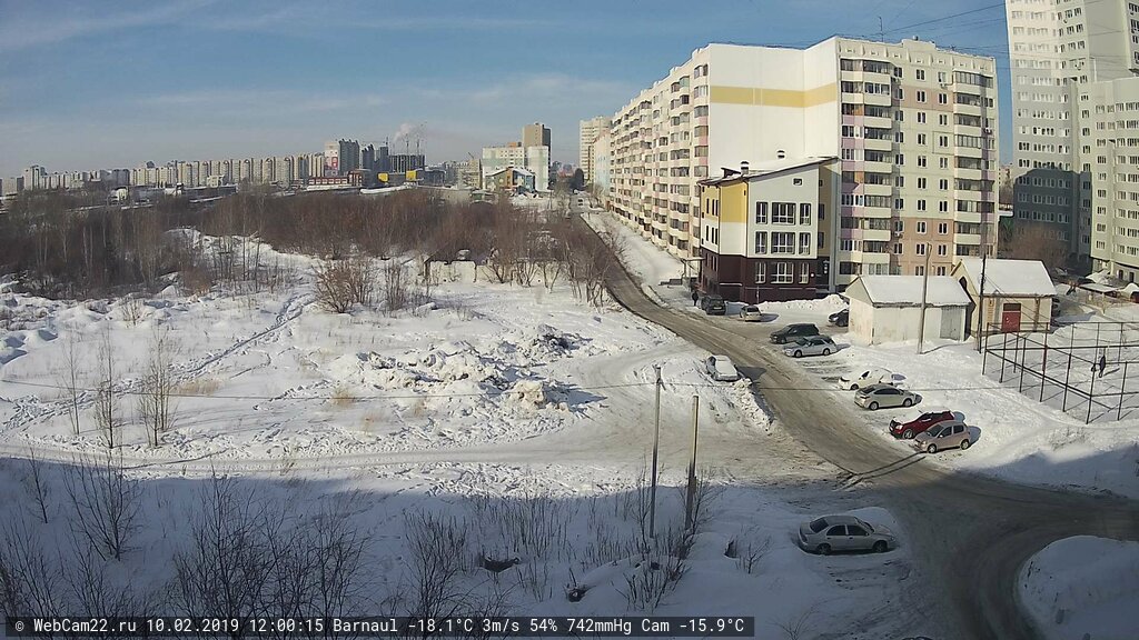 Кадр с камеры 10 февраля 2019 года