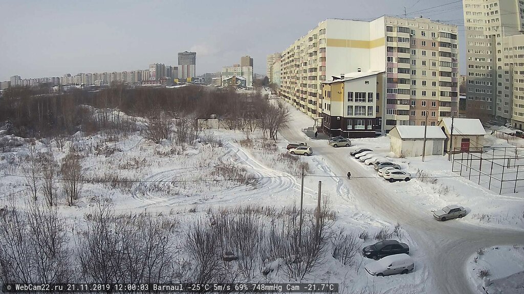 Кадр с камеры 21 ноября 2019 года