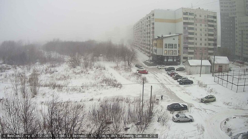 Кадр с камеры 7 декабря 2019 года
