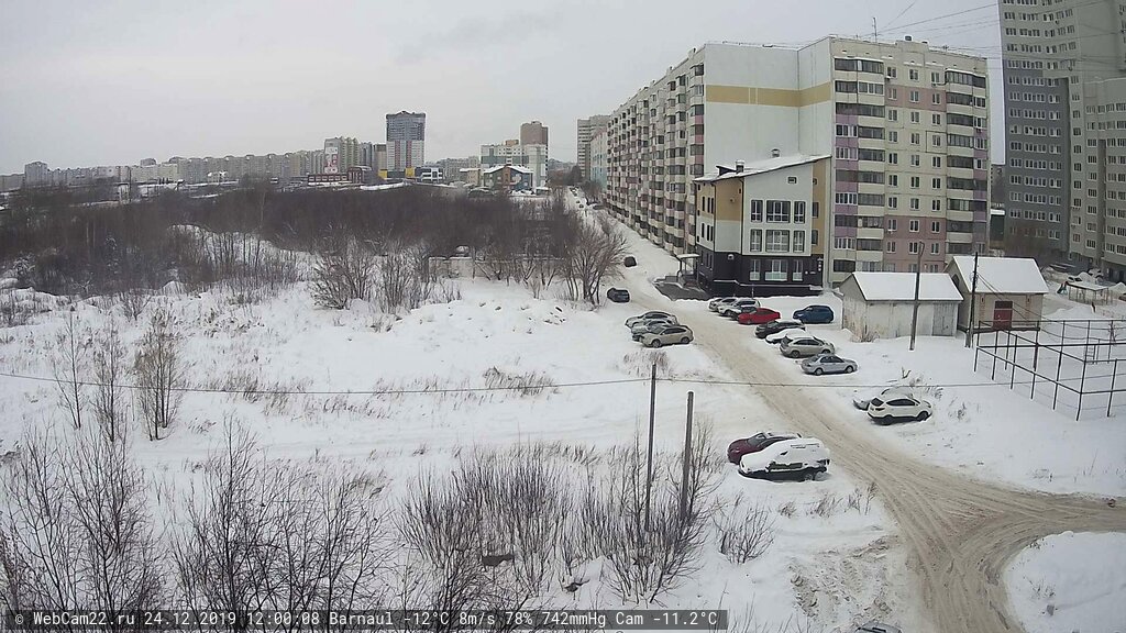 Кадр с камеры 24 декабря 2019 года