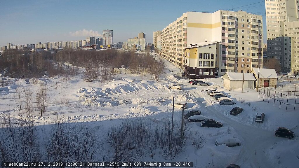 Кадр с камеры 27 декабря 2019 года