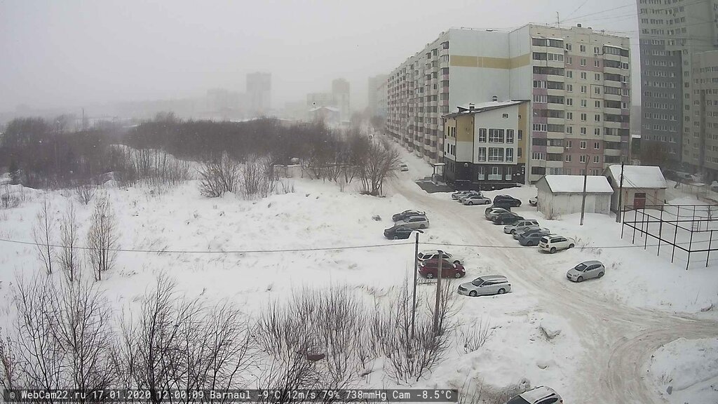 Кадр с камеры 17 января 2020 года
