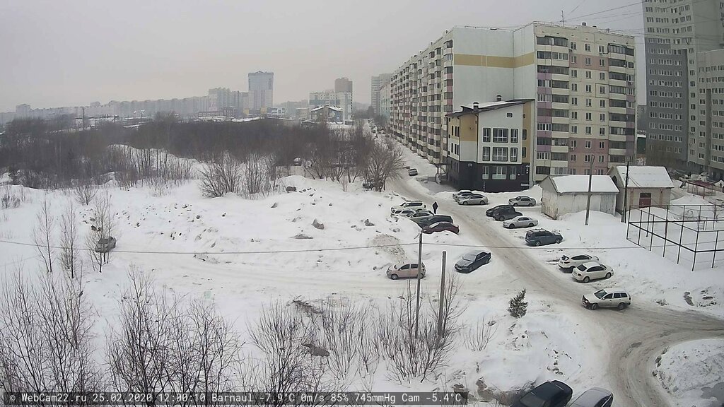 Кадр с камеры 25 февраля 2020 года