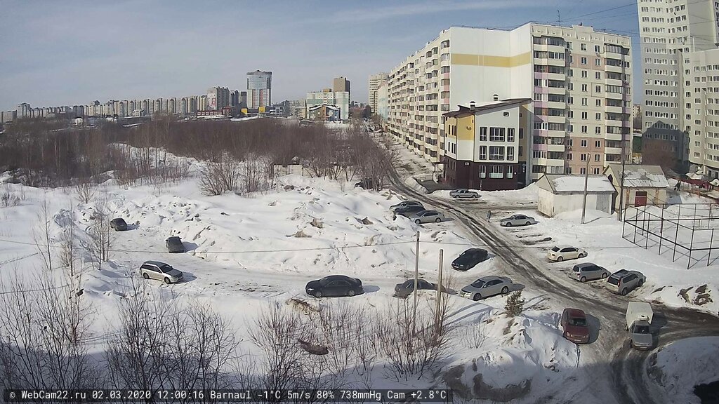 Кадр с камеры 2 марта 2020 года