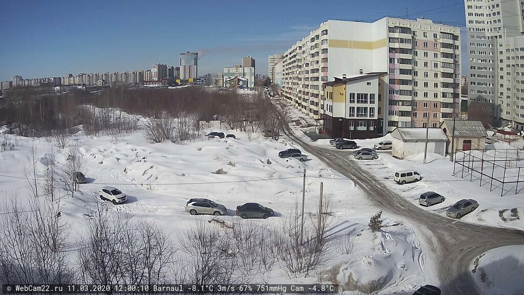 Кадр с камеры 11 марта 2020 года