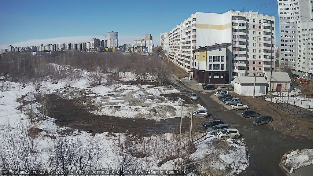 Кадр с камеры 29 марта 2020 года
