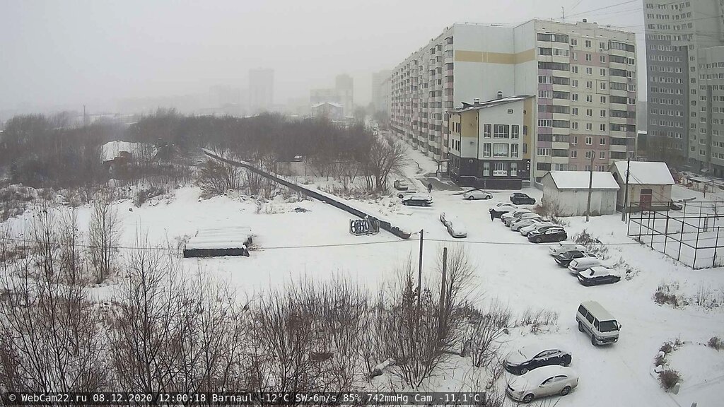 Кадр с камеры 8 декабря 2020 года