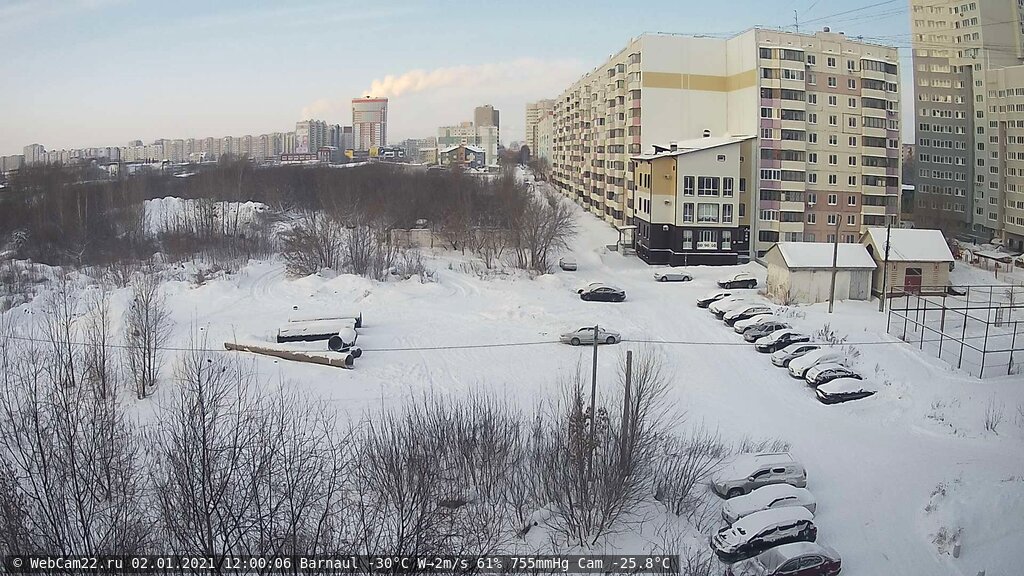 Кадр с камеры 2 января 2021 года