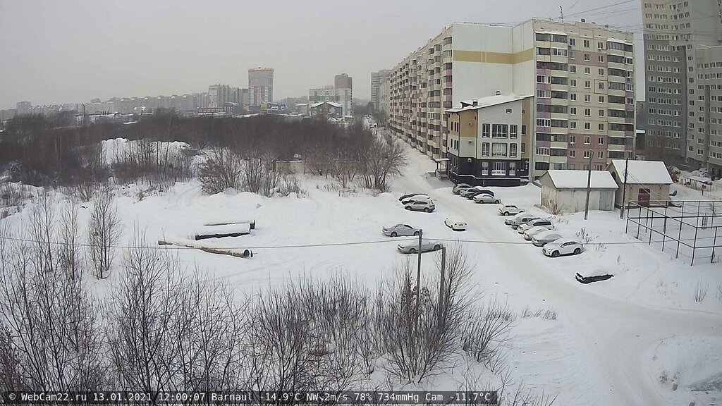 Кадр с камеры 13 января 2021 года
