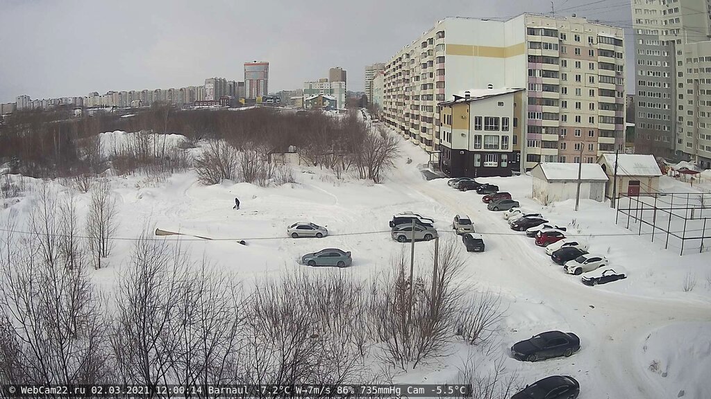 Кадр с камеры 2 марта 2021 года