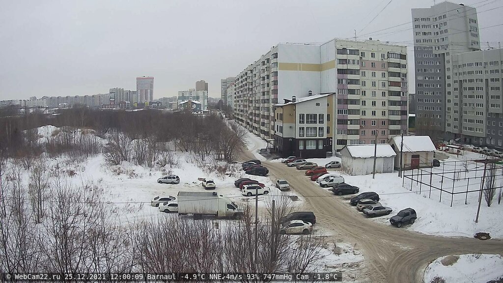 Кадр с камеры 25 декабря 2021 года