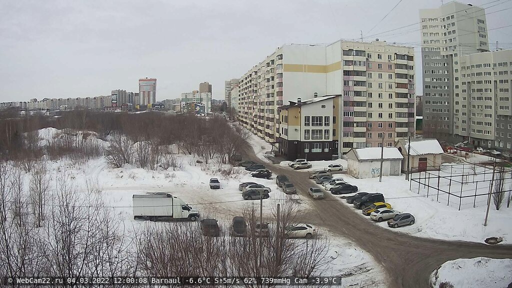 Кадр с камеры 4 марта 2022 года