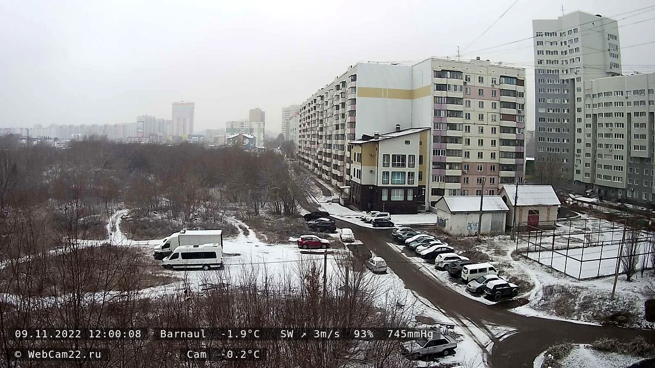 Кадр с камеры 9 ноября 2022 года