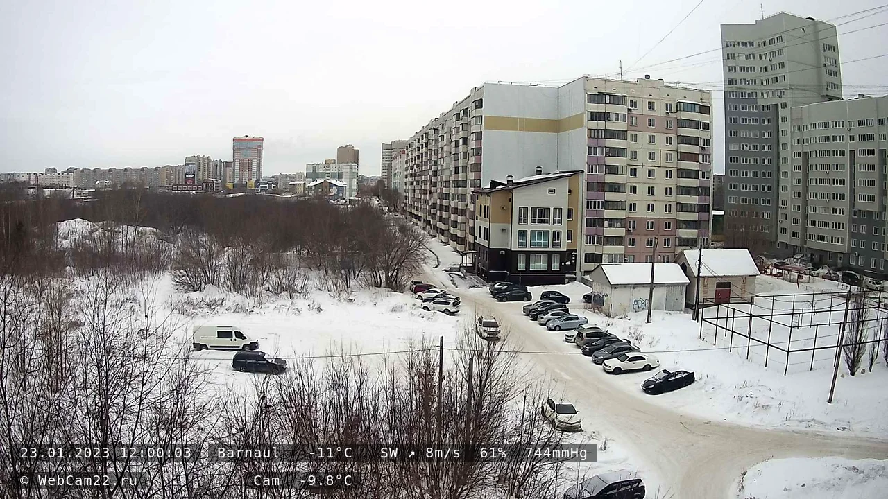 Кадр с камеры 23 января 2023 года