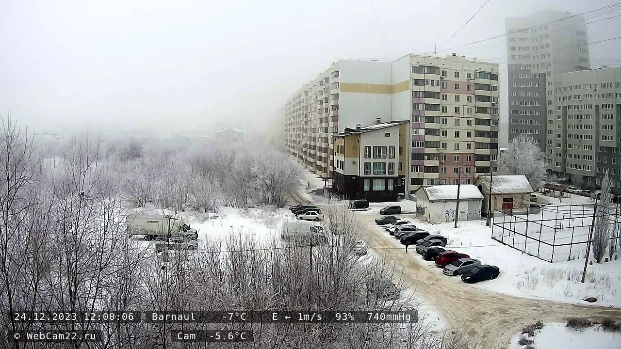 Кадр с камеры 24 декабря 2023 года
