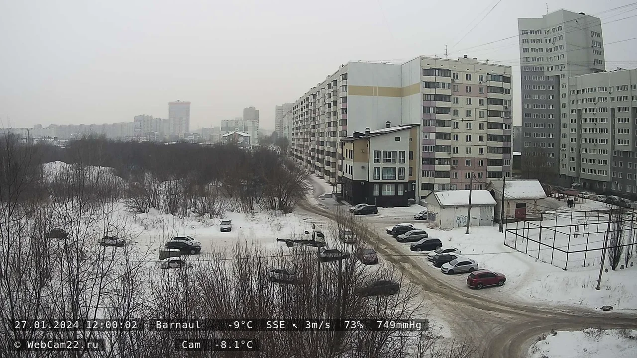 Кадр с камеры 27 января 2024 года