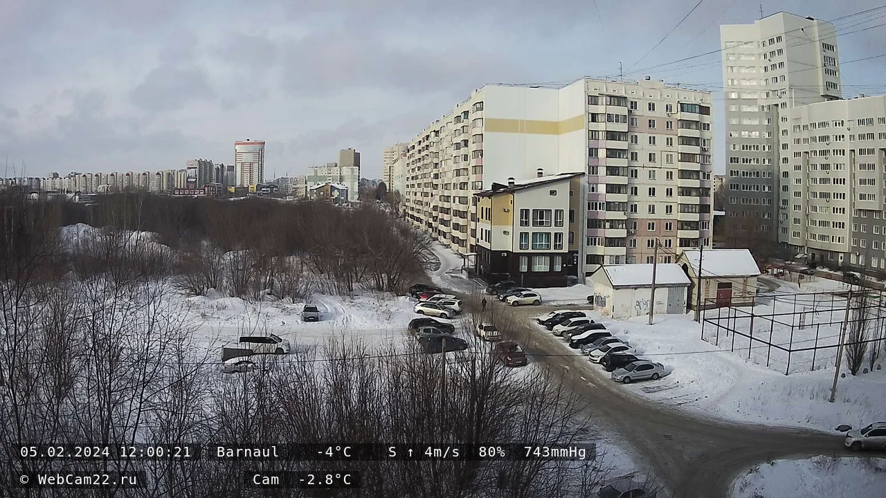 Кадр с камеры 5 февраля 2024 года
