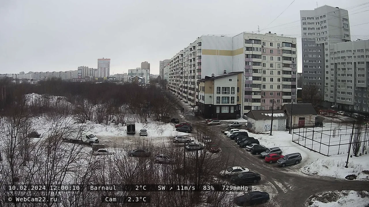 Кадр с камеры 10 февраля 2024 года