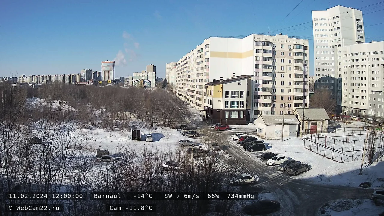 Кадр с камеры 11 февраля 2024 года