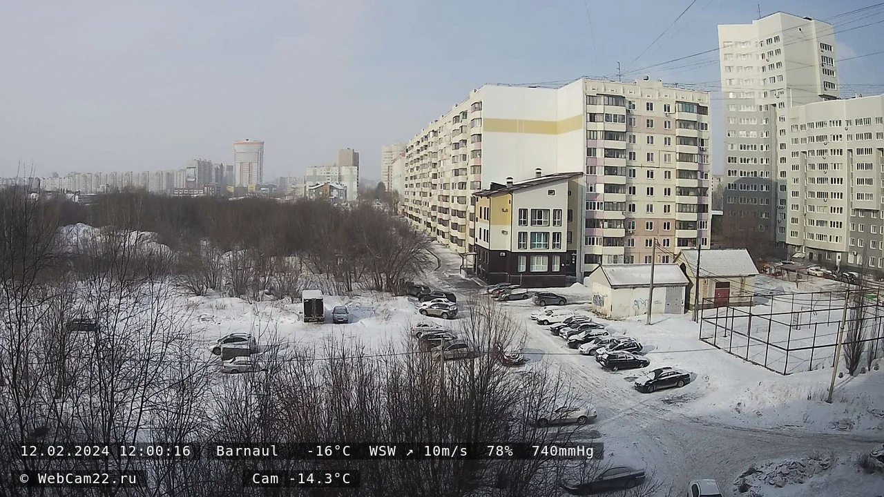 Кадр с камеры 12 февраля 2024 года