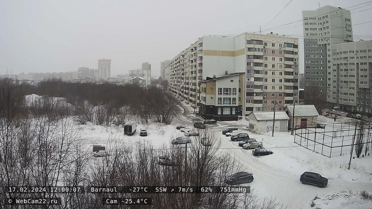 Кадр с камеры 17 февраля 2024 года