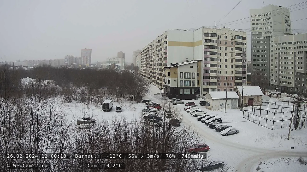 Кадр с камеры 26 февраля 2024 года