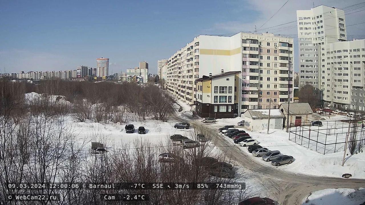 Кадр с камеры 9 марта 2024 года