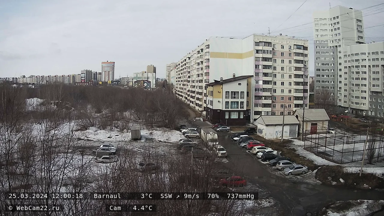 Кадр с камеры 25 марта 2024 года